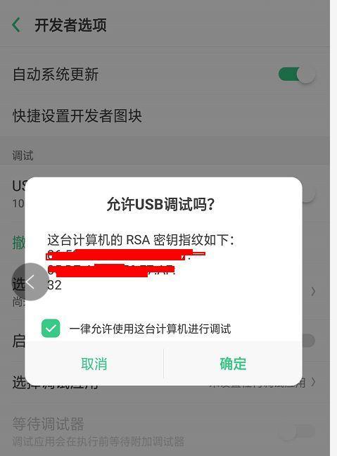 如何打开oppo手机的USB调试模式（教你简单步骤开启调试模式，提供更多操作权限）