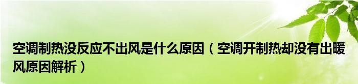 空调制热没反应的原因及解决方法（了解常见故障）