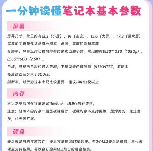 笔记本选购看哪几个参数？如何根据参数挑选合适的笔记本电脑？