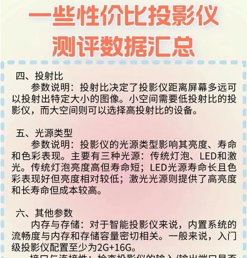 投影仪有什么区别？不同类型的投影仪如何选择？